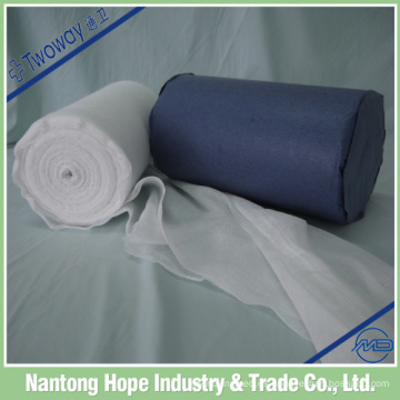El rollo de gasa de algodón 100% en embalaje de seguridad, bien protegido contra la humedad